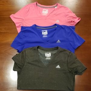 Lot of 3 Adidas Ultimate Tees. 2 like new, 1 EUC.
